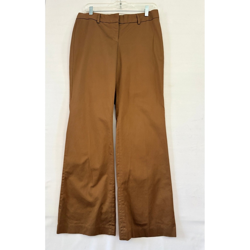 Express Design Studio Editor Brown Wide Leg Dress Pants Trousers Size 6